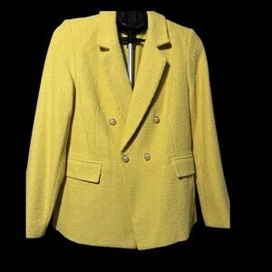 Nanette Lepore Double‎ Breasted Citrine Blazer NWT Size 10